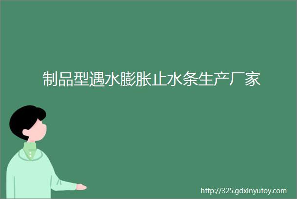 制品型遇水膨胀止水条生产厂家